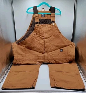 NEW Berne Heritage Insulated Duck Bib Overall Men’s - 6XL Tall - Brown (#A1-C2) - Picture 1 of 5