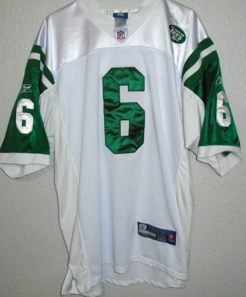 Camiseta Mark Sanchez #6 New York Jets cosida Reebok para hombre blanca talla 56 Foto 1 de 3