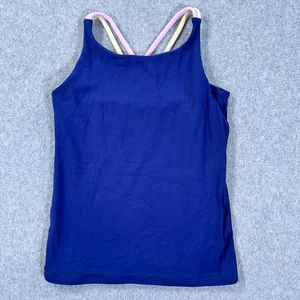 Athleta Mädchen Träger sportliches Tanktop Größe Medium (8/10) marineblau Racerback - Bild 1 von 5