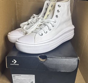 Converse Chuck Taylor All Star Clásico Alto Todo Blanco Talla Hombre 8.5/Mujer 6.5 - Imagen 1 de 8