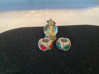 Brighton Lote de 3 Dijes de Navidad de Plata para Añadir un Dije Pulsera Foto 1 de 4