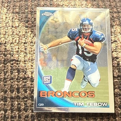 2010 Topps Chrome Rookie Card #c100 Tim Tebow - Image 1 of 2