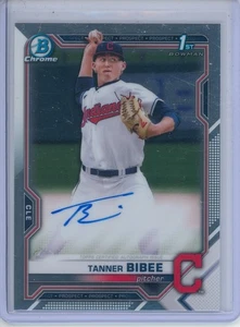 2021 Bowman Chrome Tanner Bibee RC ROOKIE AUTO AUTOGRAPH 1st - Picture 1 of 2