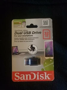 SANDISK ULTRA DUAL USB DRIVE 2.0- MICRO USB 32GB - Picture 1 of 2