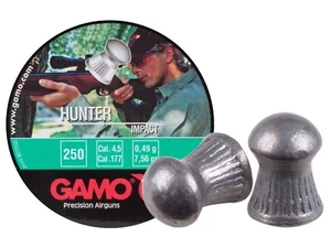 GAMO 250 Count HUNTER IMPACT Domed 4.5mm .177 Caliber Air Pellets Hunting Target - Picture 1 of 3