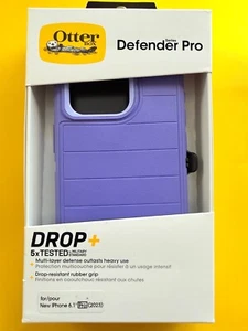 Otterbox Heavy Duty Defender Pro Series Apple iPhone 15 Pro Púrpura Majestad NUEVO - Imagen 1 de 4