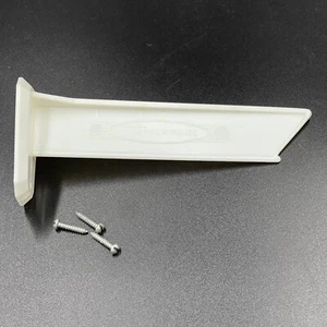 Tupperware 490 Lid Seal Holder with Screws White Plastic Wall Door Mount Vintage - Picture 1 of 7