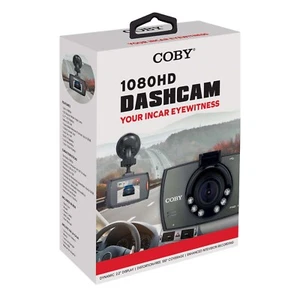 COBY Black 1080HD Dashcam Video Recording 2.2" Display BRAND NEW IN BOX - Picture 1 of 1