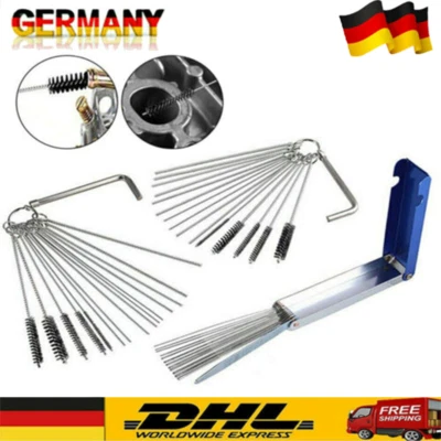 45 tlg Motorrad Vergaserdüsen Reinigung Werkzeug Reibahlen für Vergaser Säubern - Bild 1 von 4