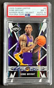 2009 Panini Limited Kobe Bryant Autograph Banner Season Game Worn Jersey #8 PSA - Picture 1 of 2