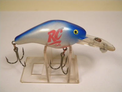 Vintage Manns Deep Hog RC Cola Pearl Blue crankbait lure - Image 1 of 3