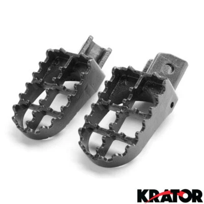 Gray Motocross MX Dirt Bike Racing Foot Pegs For Yamaha PW50 PW80 TTR90 TW200 - Image 1 of 4