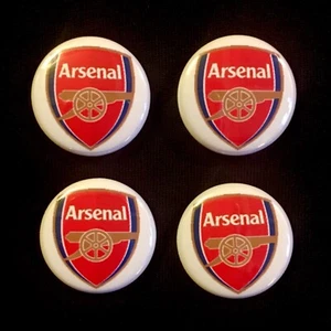 ARSENAL FOOTBALL CLUB Badge Pin Button Lot Collectible 1" FC Pinback (Set Of 4)  - Picture 1 of 3
