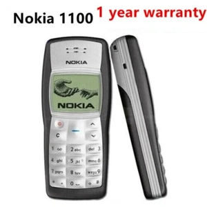 Nokia 1100 Mobile Phone Unlocked GSM900/1800MHz cheap cellphone -1 Year WARRANTY - Afbeelding 1 van 10