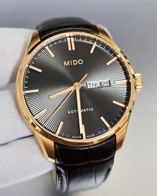 Relógio masculino Mido Belluna automático 42mm mostrador cinza M024.630.36.061.00 - TELA DE LOJA - Imagem 1 de 4