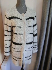 GERRY WEBER LONG STRICKJACKE MIT GLANZGARN GR.42 - SGZ - Bild 1 von 6