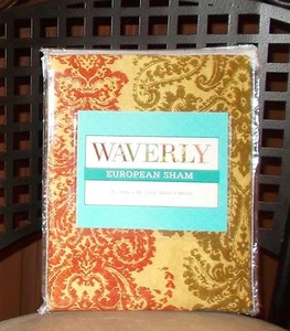 Waverly Archival Urn-Rosso Euro Sham NIP, 1st Quality - Picture 1 of 2