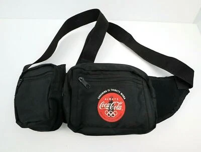 VTG Cheering Thirsty Work Always Coca Cola OLYMPIC PARTNER Bag Satchel NO CLIP - Image 1 of 4