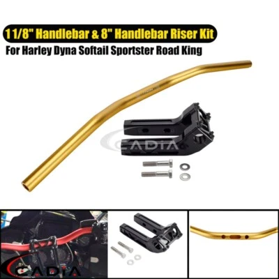 Club Style 1-1/8" Handlebar Riser Kit For Harley Dyna Softail Touring Road King - Image 1 of 4