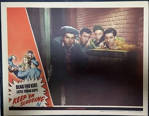 Vintage Movie Lobby Card 1943 Dead End Kids Little Tough Guys “KEEP ‘em SLUGGING - Picture 1 of 1