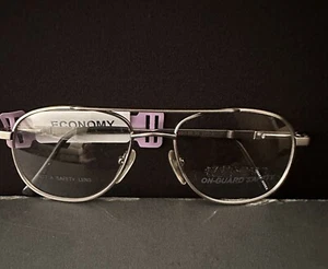 Montatura di sicurezza per occhiali vintage On-Guard 102 Z87-2. Aviator metallo argento 52-17-140 - Foto 1 di 7