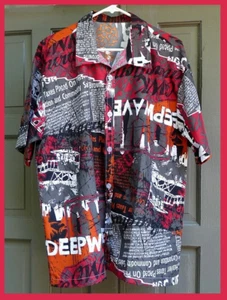 Big &Tall Plus Size Button Up Summer Shirt / NEW / SEE PHOTOS for Actual Size - Picture 1 of 4