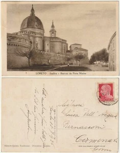 LORETO - ANCONA - BASILICA E BASTIONI DA PORTA MARINA - VIAGG. 1936 -70323- - Imagen 1 de 1