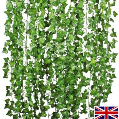 2m Artificial Ivy Leaf Plants Fake Hanging Garland Plant Vine Foliage Home Decor - Image 1 of 4