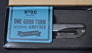 NEU Gentlemen’s Hardware Waiter’s Friend Korkenzieher, Edelstahl, Folienmesser - Bild 1 von 10