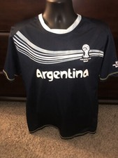 FIFA World Cup Brazil 2014 Argentina XL Jersey #10 Size X-Large NWT