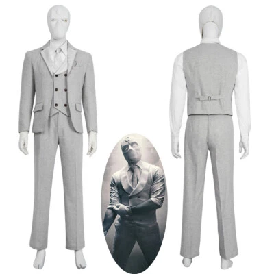 Mr.Knight Costume Steven Grant Moon Knight 2022 Cosplay Suit Mask Outfit - Image 1 of 4