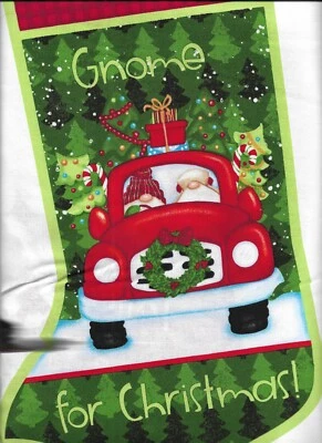 Medias de Navidad Panel "Timber Gnomies" de Henry Glass Foto 1 de 2