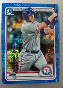 Josh Jung 2020 Bowman Chrome Blue Parallel 040/150 - Picture 1 of 5