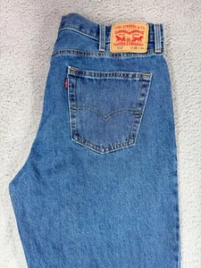 Levi's 550 Jeans Herren Blau Denim 38x34 Relaxed Fit Straight Leg Medium Wash - Bild 1 von 9