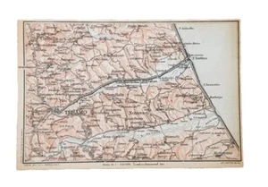 Carta geografica antica TERAMO Valli Del Tordino ABRUZZO TCI 1926 Antique map - Foto 1 di 3