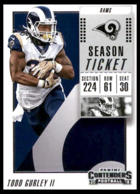2018 Panini Contenders #46 Todd Gurley II Los Angeles Rams - Image 1 of 2