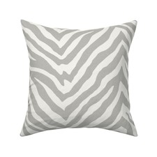 Zebra White Baby Nursery Throw Pillow Cover w Optional Insert by Roostery