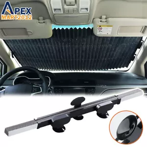Retractable Car Windshield Sun Shade Auto Front Window Visor Cover UV Protector - Picture 1 of 12