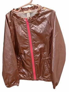 Sz medium (7-8) Cat & Jack Pink Shiny Youth Jacket NWOT A Young Girl's Delight. - Picture 1 of 2