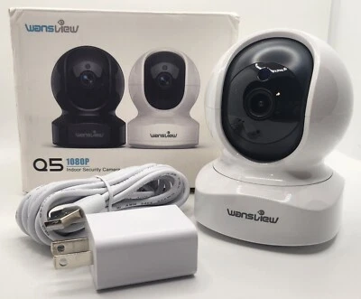 Wansview Q5 Indoor Security Camera 2K WiFi IP Pan Tilt White - Image 1 of 2