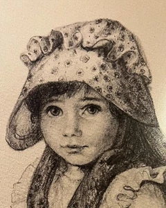 “Bonnie” By Jennie Tomao-Bragg, Original Lithograph, Signed, 64/200 - Picture 1 of 6