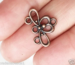 12 piezas de conector de cobre antiguo eslabón con 4 bucles 19x13mm  - Imagen 1 de 3