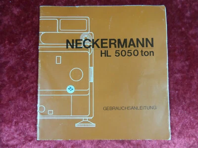 "Neckermann HL 5050 ton" Super 8 Tonprojektor, Original Bedienungsanleitung - Bild 1 von 4