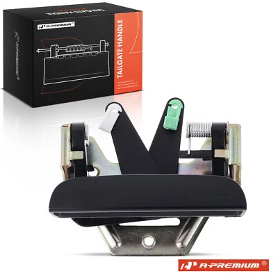 Manija de puerta trasera negra lisa A-Premium para Dodge Dakota Mitsubishi Raider Foto 1 de 4