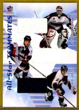 2001-02 BAP Memorabilia All-Star Teammates Jersey - Brodeur/Gomez/Stevens /80*