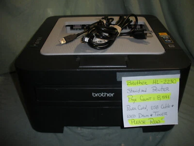 Brother HL-2230 Standard Printer Page Count 8,591.   Please Read - Image 1 of 4