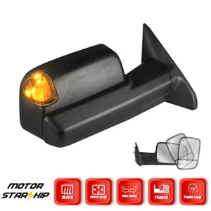 Espejo retrovisor eléctrico de remolque eléctrico lateral del pasajero para Dodge Ram 1500 09-18 10-18 2500 3500 - Imagen 1 de 9