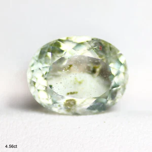 4.56Ct Sparkling Perfect Oval 12x9.4 MM 100% Natural Aqua Blue Brazil Aquamarine - Picture 1 of 5