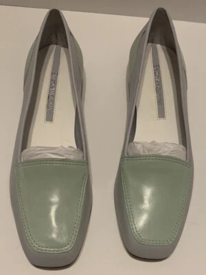 Parte superior/suelas de cuero Enzo Angiolini azul nube azul libertad mula 6,5 nuevo Foto 1 de 4