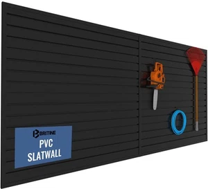 Slatwall Panel Garage Organizer PVC Slatwall Heavy Duty Wall Mounted Rack, In... - Picture 1 of 8